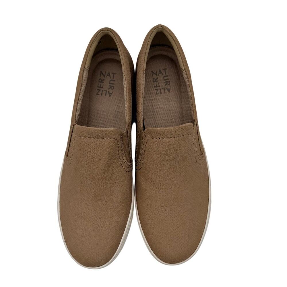 Naturalizer Women's Leather Slip On Sneakers Brown Size 10.5 M
